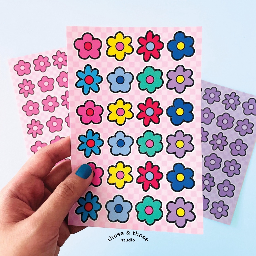 

THESETHOSE - Sticker Sheet - Flowery Dream