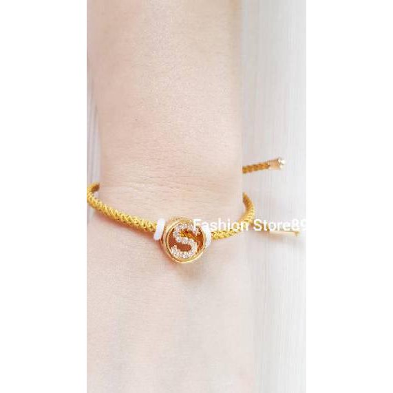 PROMO Gelang tali inisial gelang charm tali gelang PROMO Gelang tali inisial gelang charm tali gelang