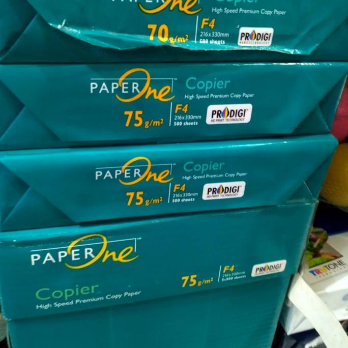 Jual Paper One Kertas Hvs F Gram Dus Isi Rim Kertas Folio Shopee Indonesia