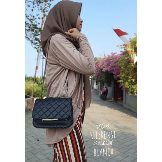 Slingbag Bianca Embos Tas Selempang Wanita