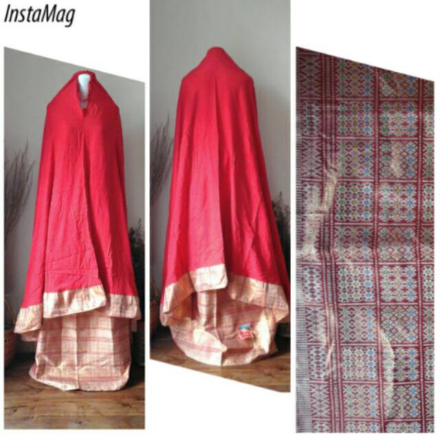 MUKENA BALI SONGKET SEŔAT EMAS