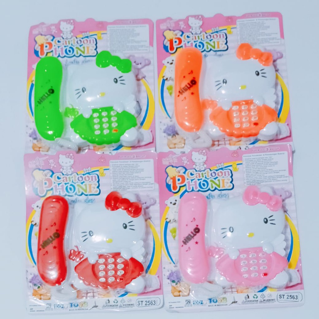 mainan telepon hello kitty