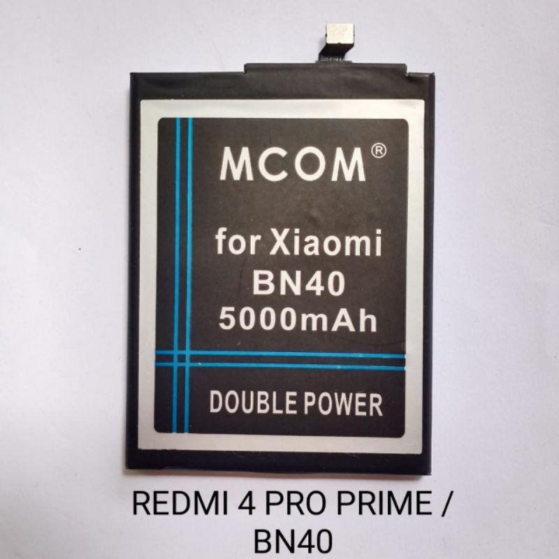 Baterai Xiaomi BN40 BN 40 Redmi 4 Pro Prime double power battery batre baterei batere batrei