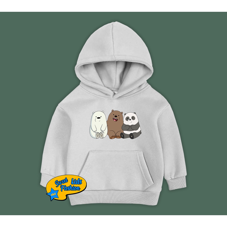 Jaket Hoodie Anak We Are Bare Bears Hoodie Sweater Anak We Bare Bears