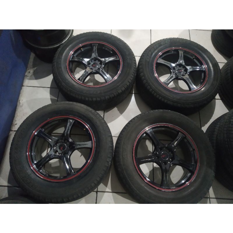 Saga HSR ring 18 lebar 8 pcd 5x114 ET35 Ban Toyo 265 60 r18 cocok CR-V HR-V xtrail innova