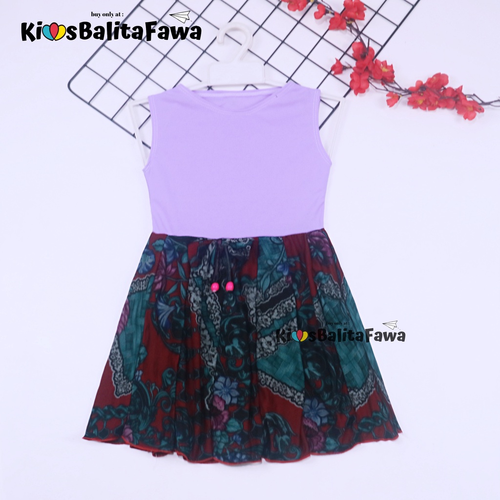 Dress Angel uk 1-4 Tahun / Dres Anak Perempuan Cewek Baju Motif Murah Casual Pesta Yukensi Adem