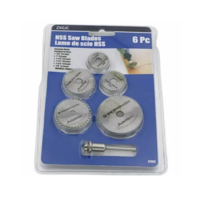 Mata Pisau Mini Grinder SET 6 Pcs Circular Saw Blade Die Grinder Mata Potong Gergaji Bor Gerinda