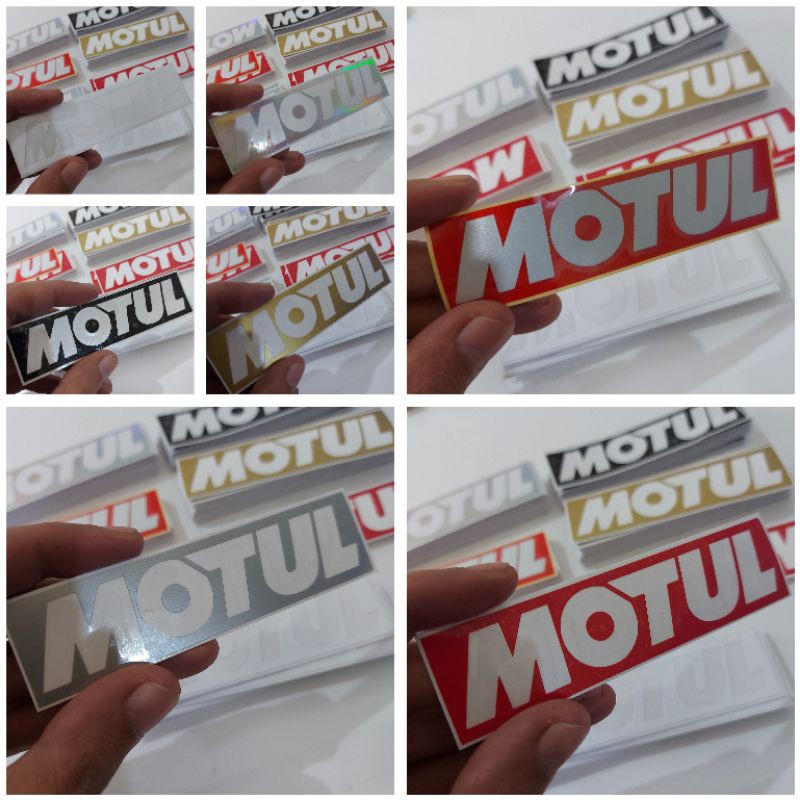 stiker cutting MOTUL logo variasi motor helm mobil keren aksesoris racing murah