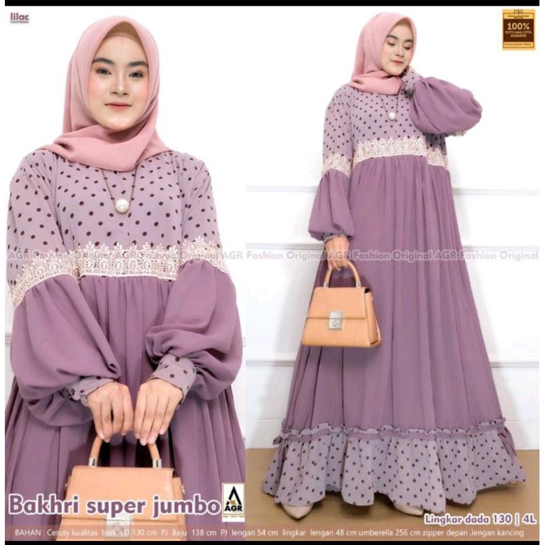 gamis ceruti BAKHRI SUPER JUMBO LD130 by AGR