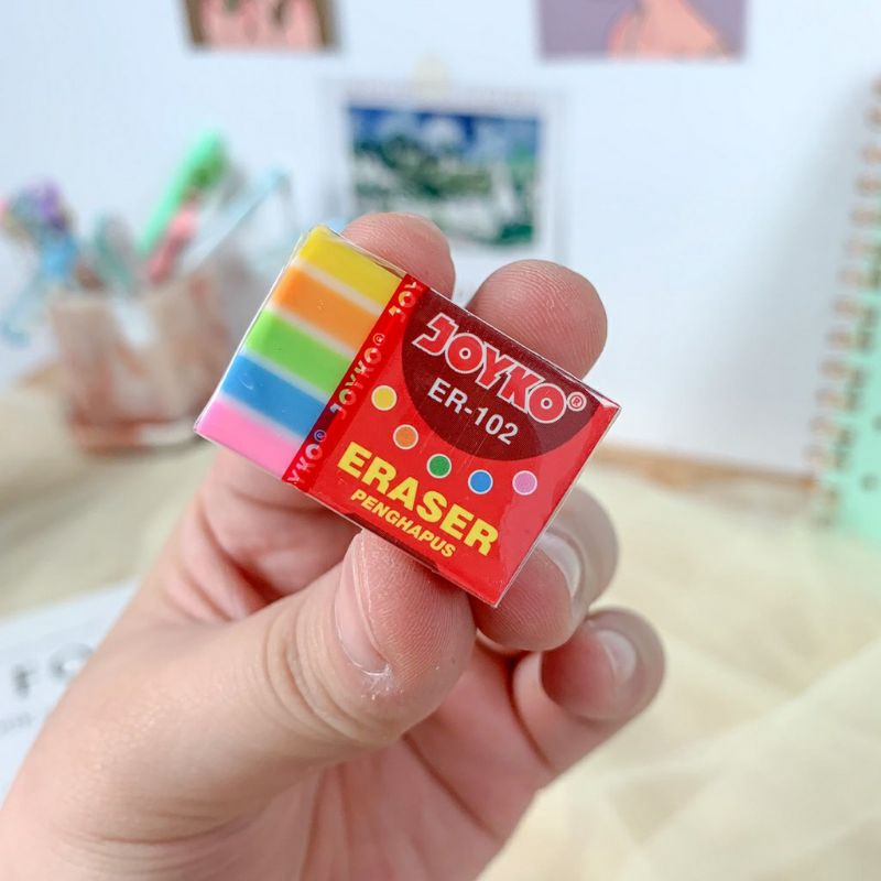 

penghapus joyko er-102 warna pelangi penghapus pensil eraser penghapus pensil unik penghapus unik penghapus pensil murah penghapus murah penghapus karakter lucu penghapus karakter murah pengjapus pensil karakter souvenir lucu souvenir unik alat tulis lucu