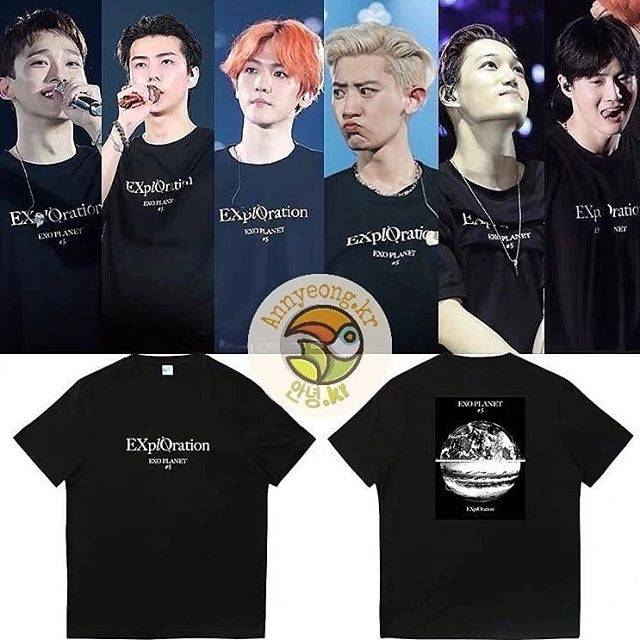 EXO - Exo Planet 5 Exploration Tshirt Kpop Idol Stye