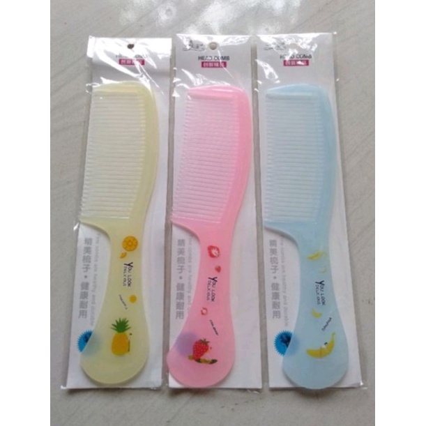 Sisir Rambut Karakter Fancy Haircomb Anak Dewasa Sisir Besar Anti Kusut Gagang