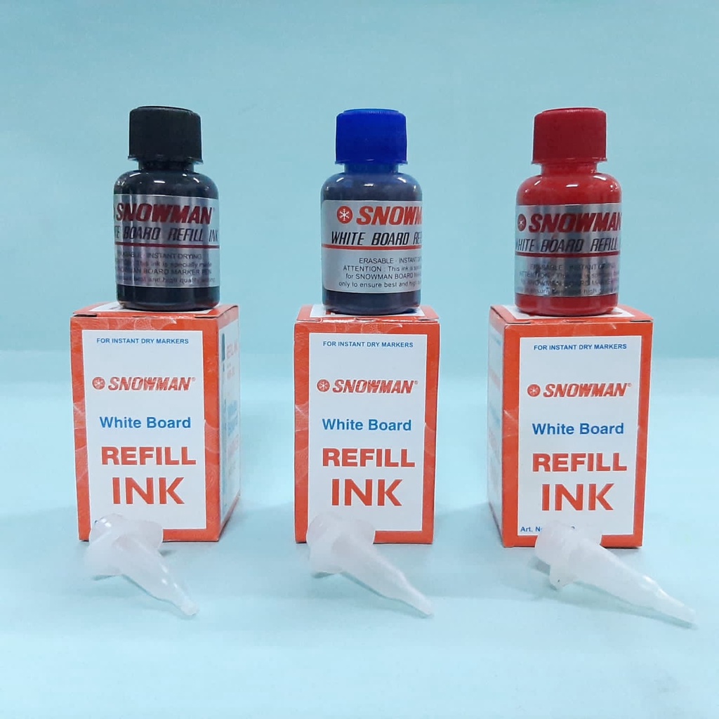 

Tinta Sepidol Marker / Refill Ink Marker Snowman Whiteboard WBI-20 TINTA DAPAT DIHAPUS