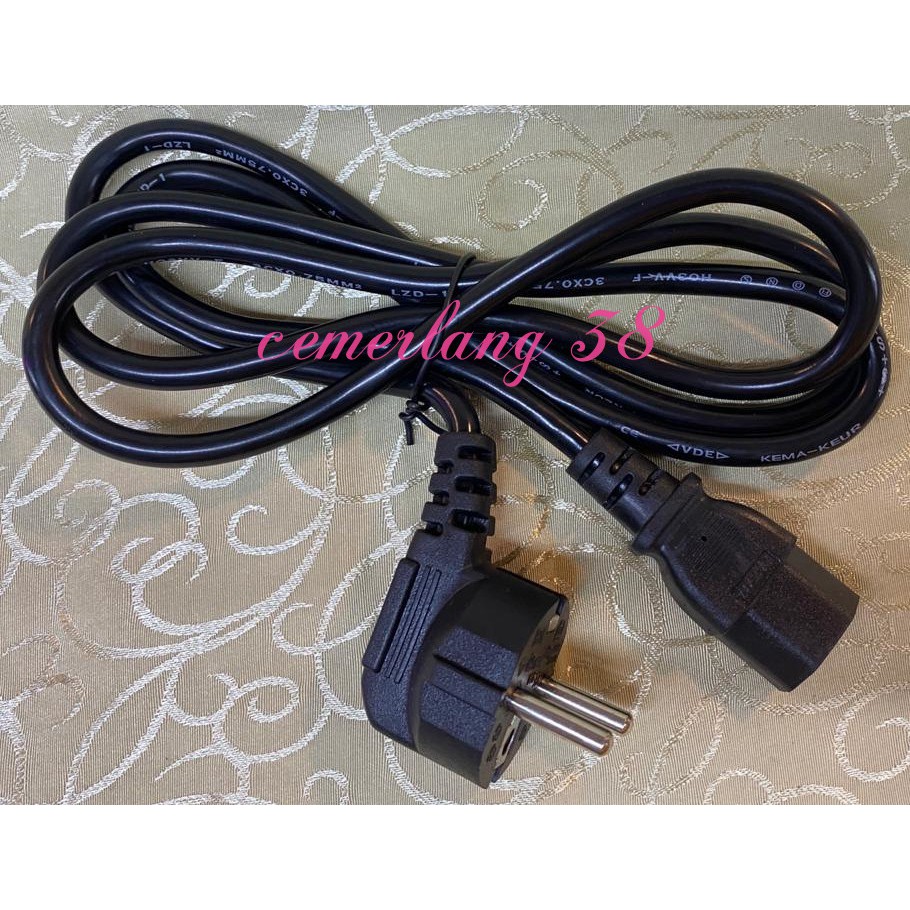 1.5m Kabel Power AC Cord Adaptor / CPU Monitor Computer PC / PC Standard