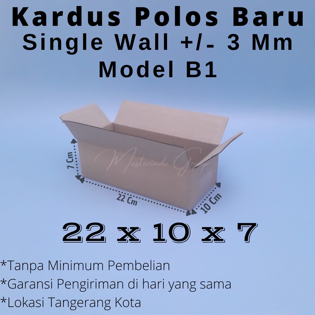 

Kardus | Box | Karton Polos 22x10x7 Cm