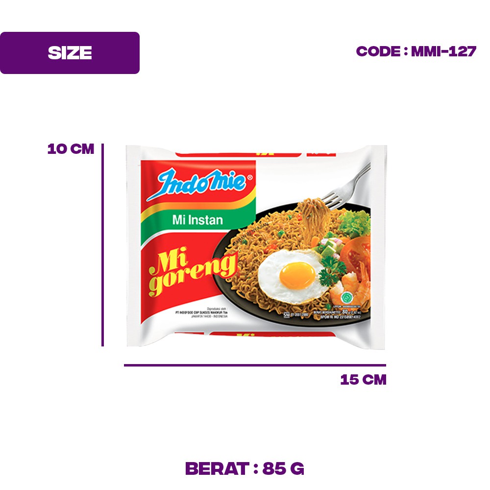 Indomie Goreng Mie Instant Harga Per Bungkus Mma 127