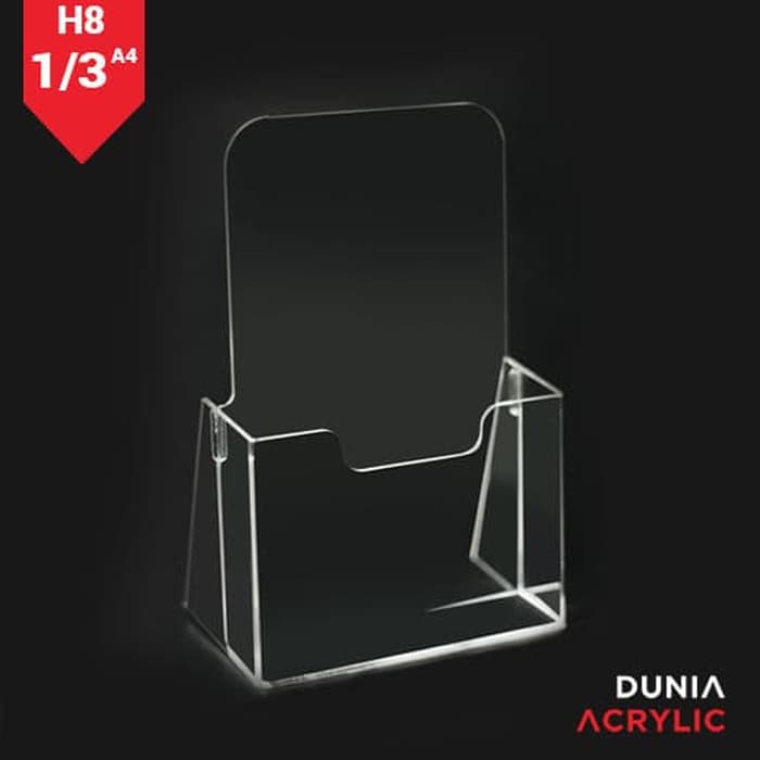 

Tygse70 Broshure Holder / Tempat Brosur Akrilik / Acrylic Ukuran A6 / Akrilik As71S0D