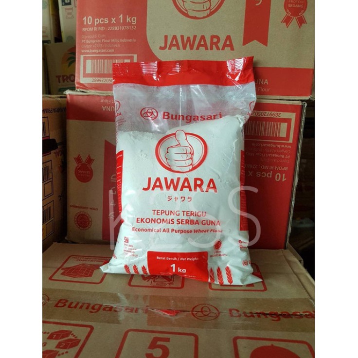 

Tepung Terigu JAWARA 1 Kg Terigu Ekonomis Serba Guna Wheat Flour