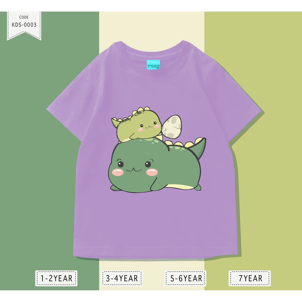 Baju Dinosaurus/ Kaos Distro Anak Laki Laki dan Perempuan / Unisex / Motif Dino