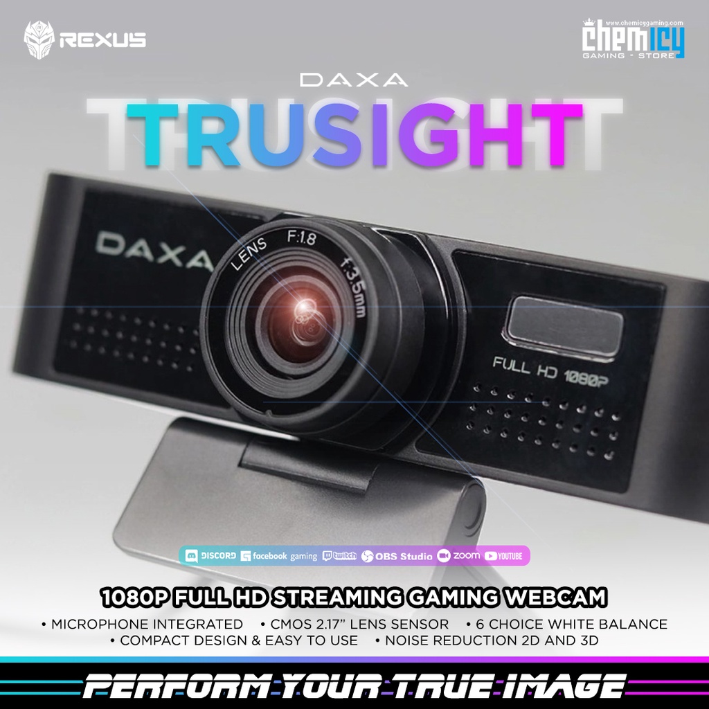 Rexus Daxa Trusight DX-SF1 / DX SF1 Full HD 1080p Streaming Webcam