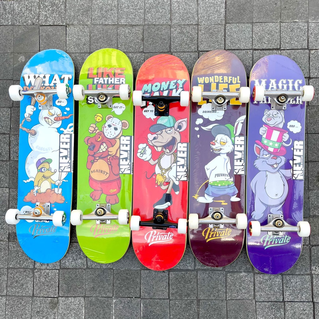 Skateboard anak dan pemula fullset terbaik daripada blank deck