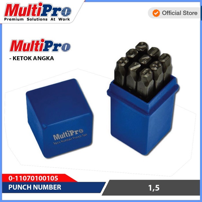 MULTIPRO - ALAT KETOK ANGKA PLAT NOMOR (PUNCH NUMBER) - GARANSI RESMI 1 TAHUN