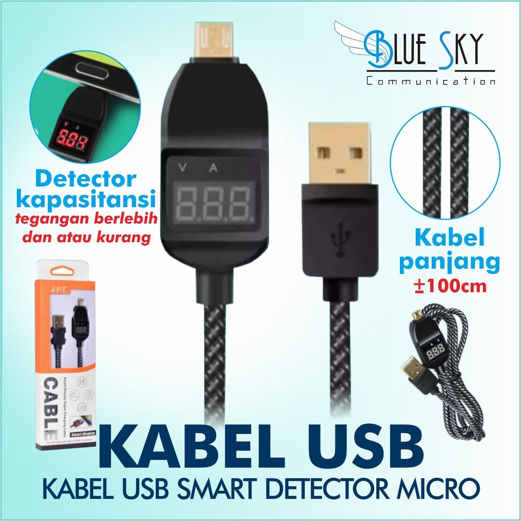 KABEL USB 4FT SMART DETECTOR V8 / MICRO