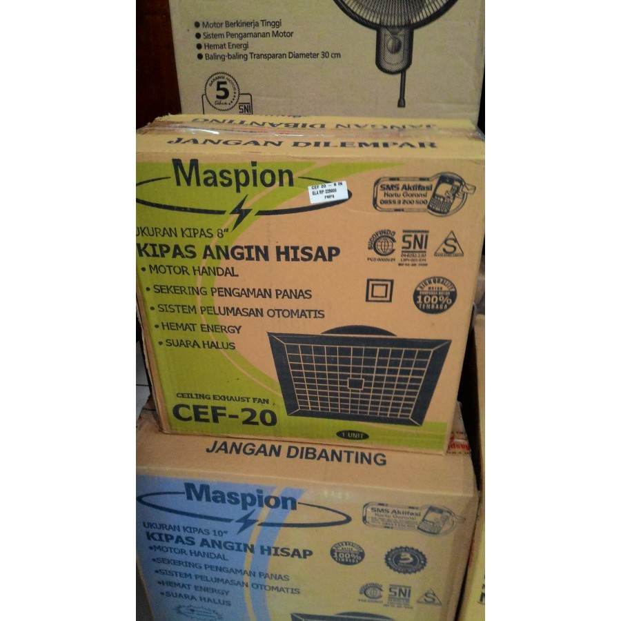 KIPAS ANGIN / EXHAUST FAN PLAFON / CEILING HISAP MASPION CEF20