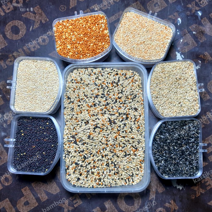 Pakan Kenari Campur Kiloan 250gram
