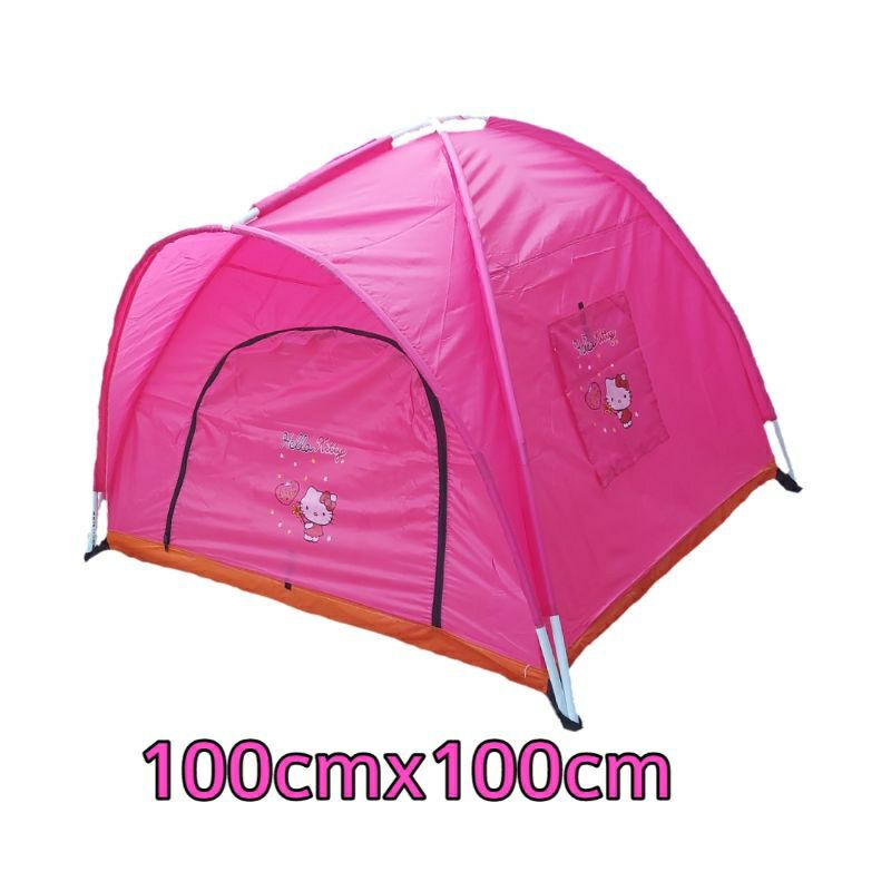 Tenda Anak Karakter Warna Pink Gambar LOL Ukuran 100×100Cm