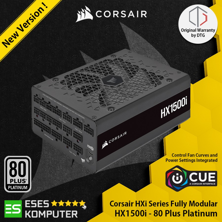 PSU Corsair HXi Series HX1500i 1500Watt 80 Plus Platinum Fully Modular