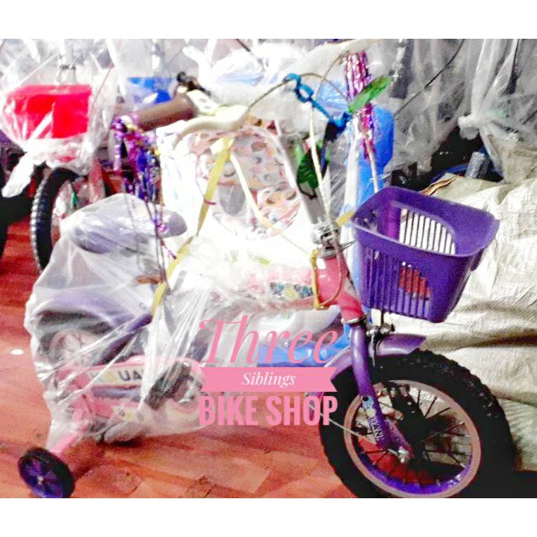 SEPEDA LIPAT ANAK KOUAN 12 INCH WARNA UNGU PINK