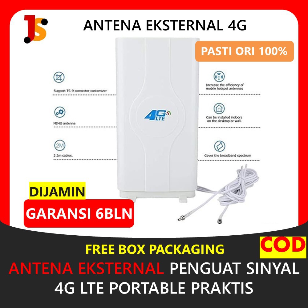 ANTENA PENGUAT SINYAL WIFI 4G PENGUAT SINYAL INTERNET EKSTERNAL PANJANG 5 METER SIGNAL BOOSTER JS130