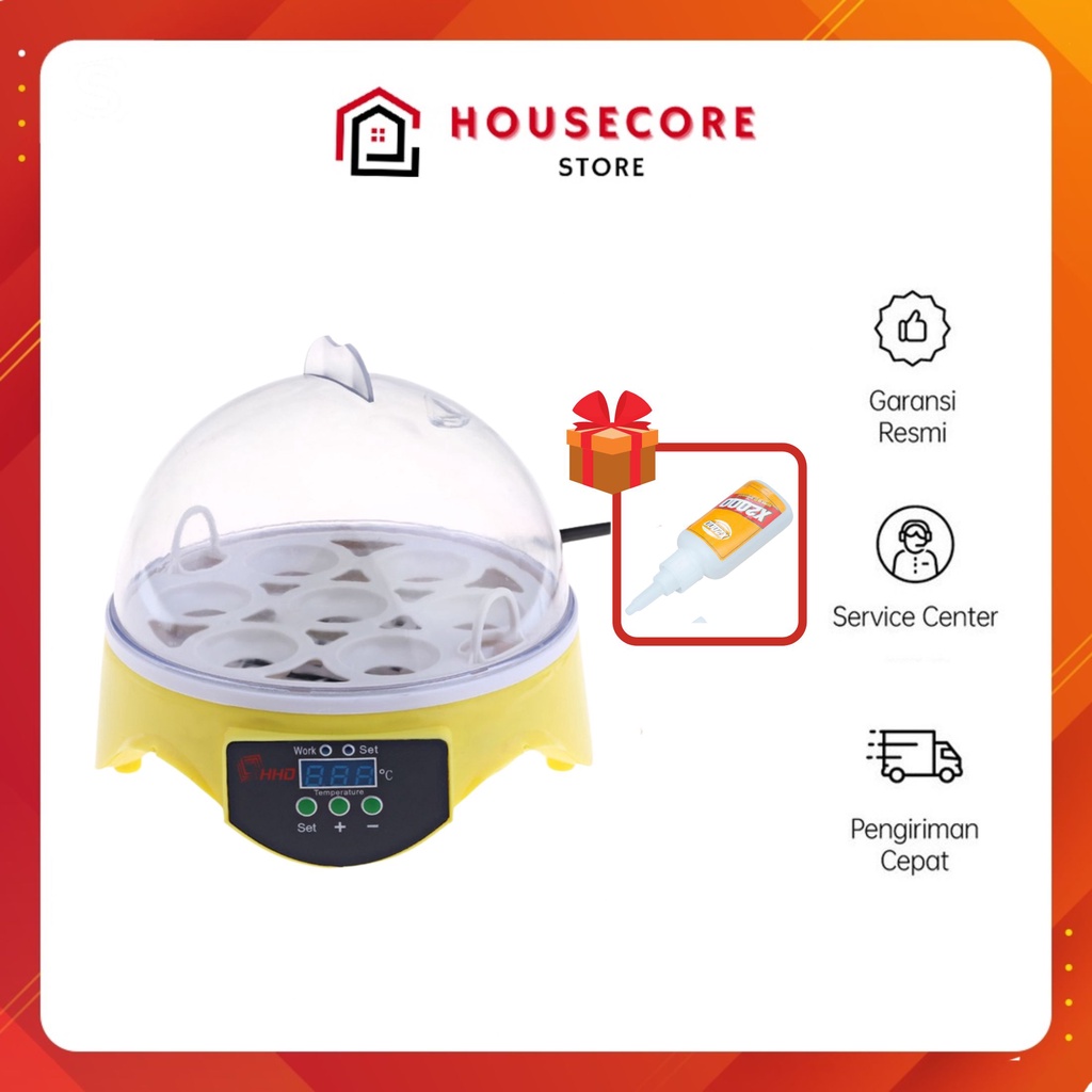 Inkubator Unggas Penetas Otomatis 7 Telur