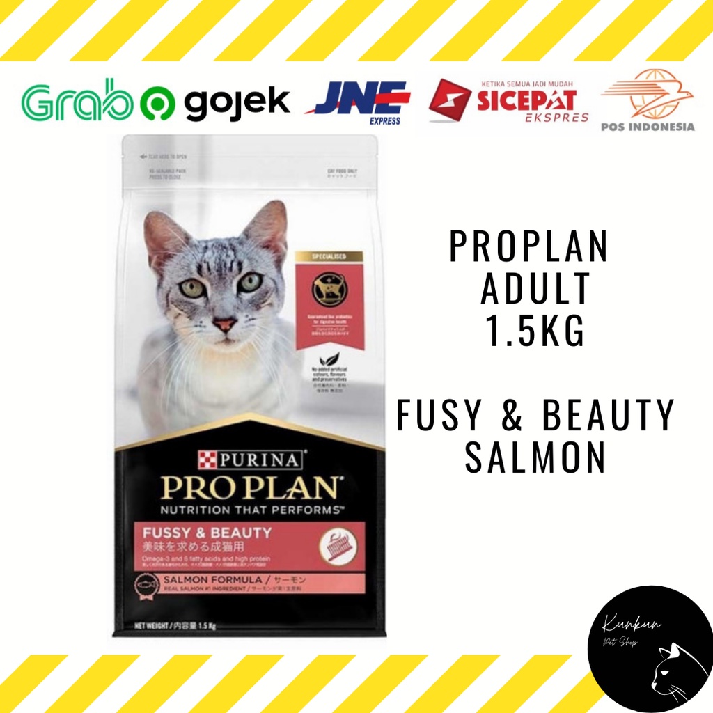 PROPLAN ADULT FUSY & BEAUTY 1.5KG - SALMON (DRY CAT FOOD)