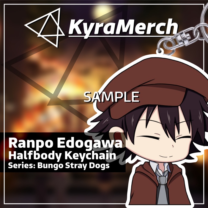 Keychain Halfbody Bungou Stray Dogs Ranpo Edogawa
 | KyraMerch Anime Fanmerch Dealer