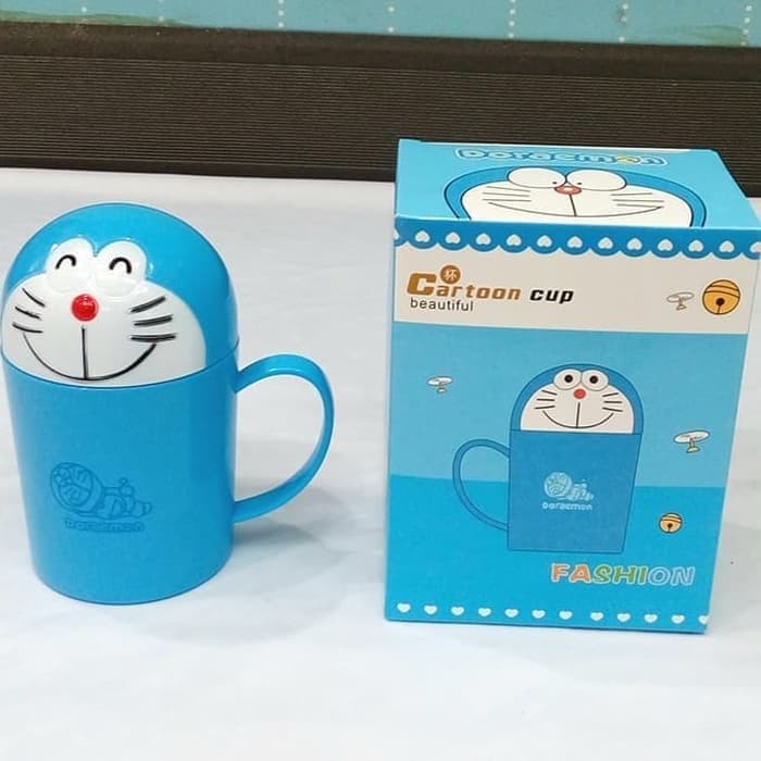  Gelas Karakter  Hello Kitty Doraemon Rilakuma Import 