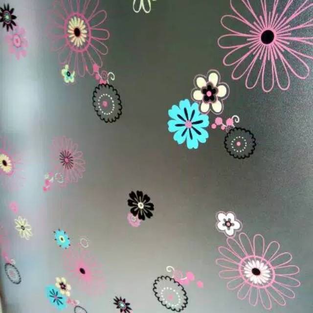 Stiker Kaca Motif Bunga / StikerKaca Jendela