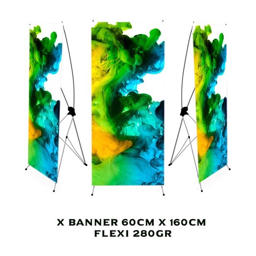 

terbatas X BANNER 60cm X 160cm FLEXI 280gr Limited