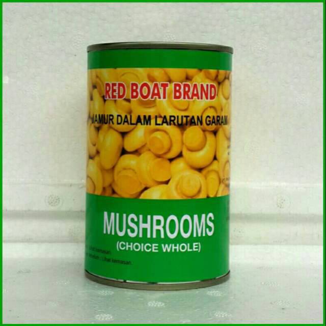 

Red Boat Champignon Mushroom/ Jamur Kancing/ Whole Champignon Mushrooms 425 gram