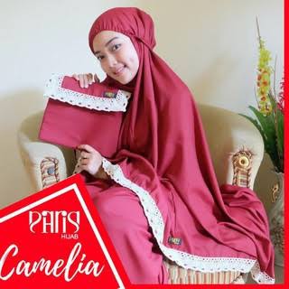 MM-113 PARISKU MUKENA CAMELIA MUKENA HANTARAN ABAYA COUPLE ANAK REMAJA BALI SONGKET KATUN RAYON