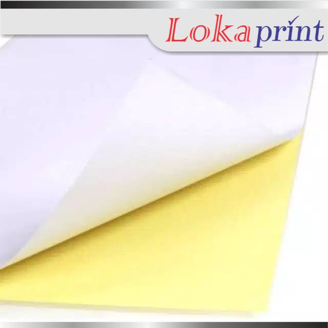

Kertas Stiker HVS isi 10 lembar A4 Folio/ Kertas Stiker Kilap A4isi 10 lembar / Stiker Glossy A4 F4/ Stiker Kilap A5/ Stiker A4 Folio.