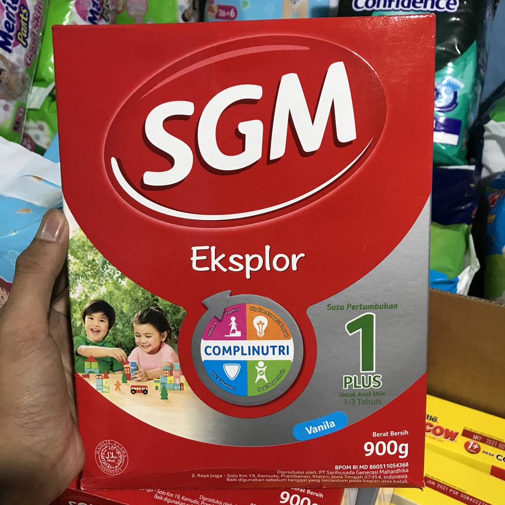 Susu SGM Eksplor 1+ Vanila 900g / Susu Pertumbuhan (1-3 Tahun) | Shopee