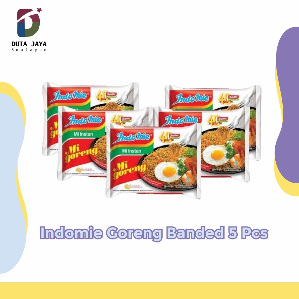 Mie Instan Indomie Mi Goreng 85 Gram Banded Isi 5 Pcs