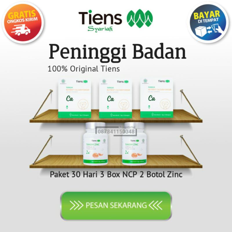 

Tiens Suplemen Peninggi Badan Remaja & Dewasa 3 Box Susu Kalsium 2 Botol Zinc Kapsul Paket 30 Hari