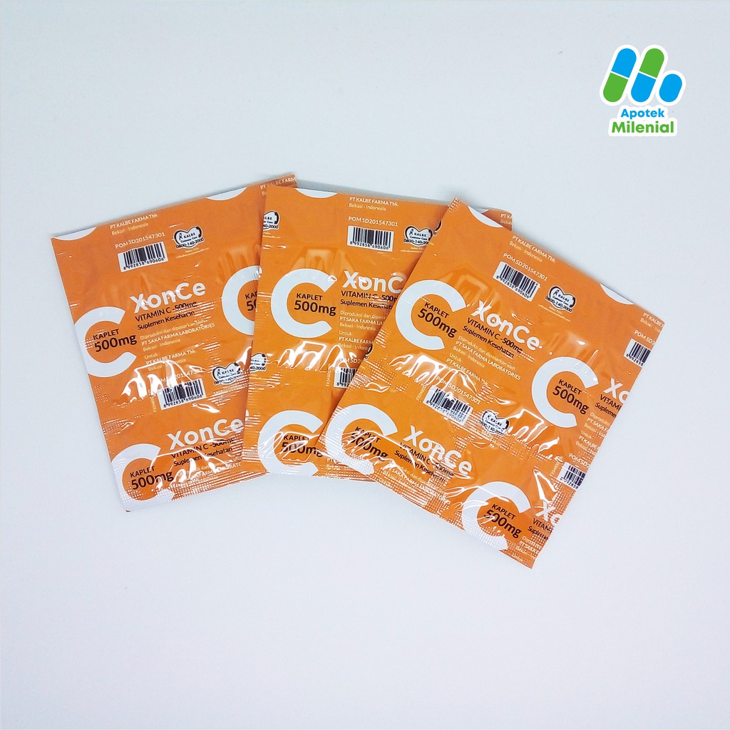 Xonce Vitamin C 500 MG Strip Isi 6 Kaplet