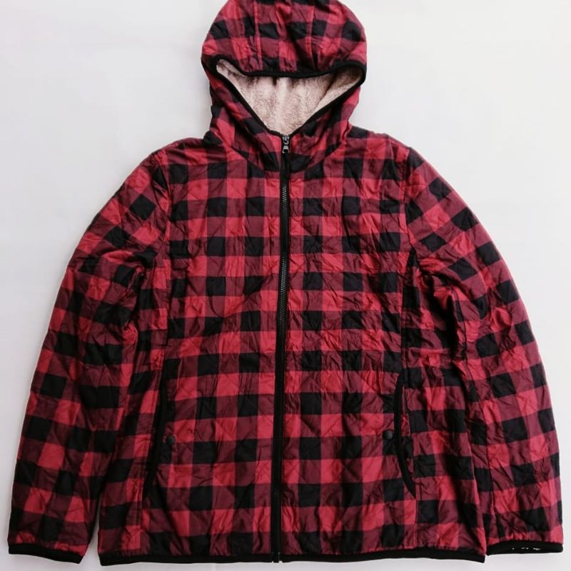 Jaket Zip Hoodie Uniqlo Tartan no Champion Dickies Bape Nike Adidas