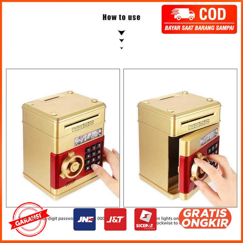 Celengan Anak Electronic Bank Safe Box Money Model Brankas T