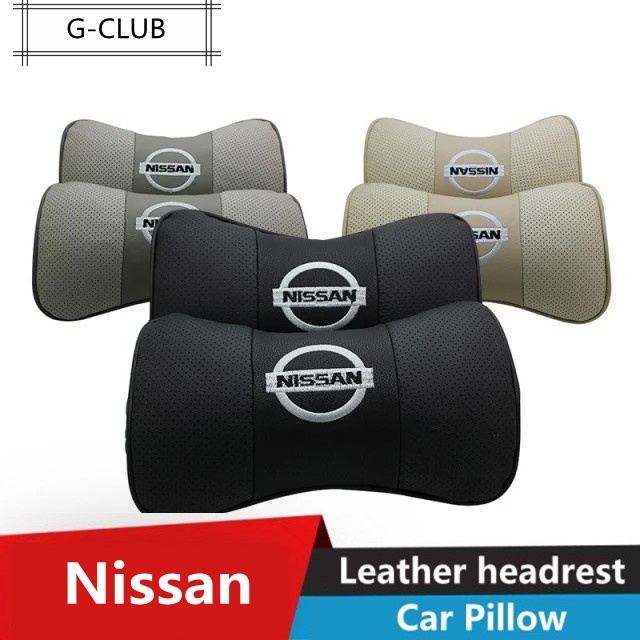 G-club Bantal Sandaran Kepala Bahan Kulit breathable Untuk Mobil Nissan