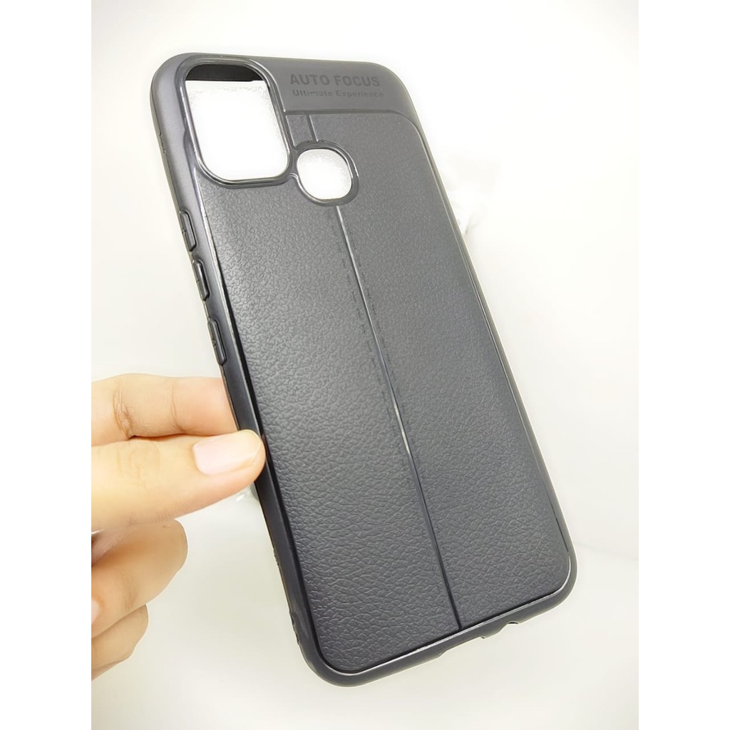 AutoFokus Infinix Smart 5 X657 6.6&quot; Leather SoftCase AUTOFOCUS Infinix Hot 10 Lite Motif Kulit Jeruk